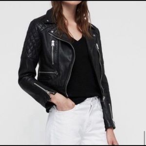 Allsaints | Nysa Biker Leather Jacket US size 10
